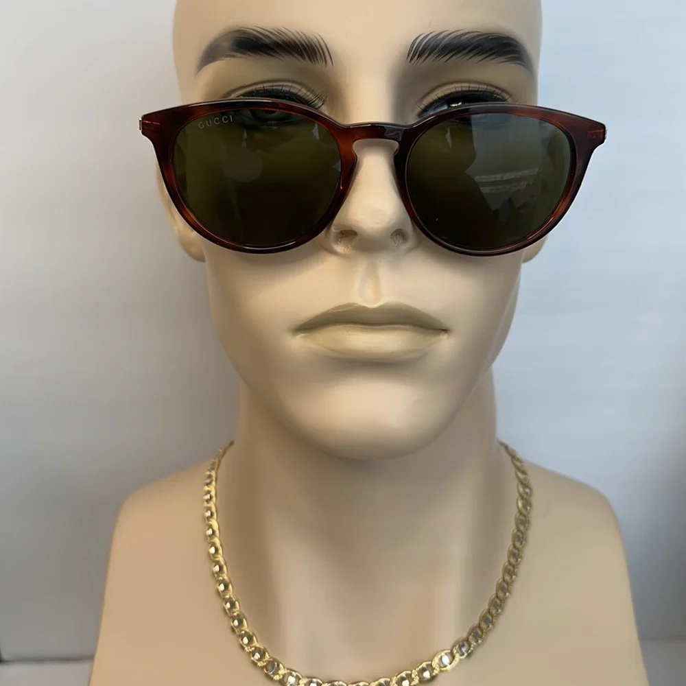 New - Authentic Gucci GG1048S 002 Round Sunglasses